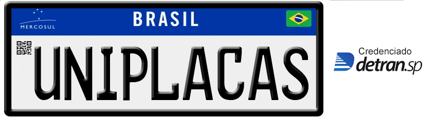 UNIPLACAS | Placas Mercosul | Credenciado Detran/SP